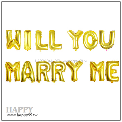 WILL YOU MARRY ME 金色