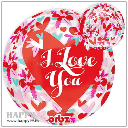 22吋立體圓球I LOVE YOU